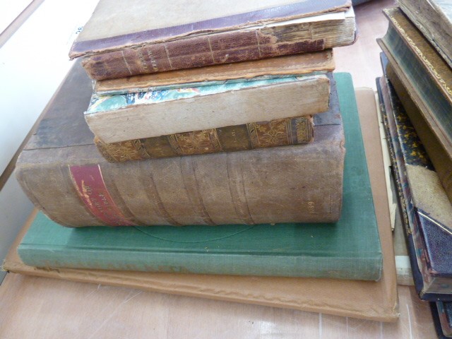 Quantity of antiquarian books, mainly in need of restoration, including:  Aesop's Fables, - Image 2 of 3