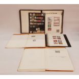 Hundreds of USA stamps, mint and used, in brown album, Singapore and Malaya examples from 1948