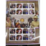 Two albums of Queen's 80th birthday stamps, commonwealth countries, unmounted mint and two albums of