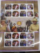 Two albums of Queen's 80th birthday stamps, commonwealth countries, unmounted mint and two albums of