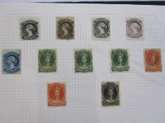 Album of stamps with Nova Scotia values to 12.5c Queen Victoria, British central African King Edward