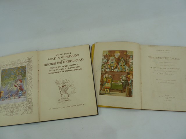 Carroll, Lewis  "The Nursery "Alice"" containing coloured enlargements from Tenniel's - Image 3 of 6