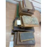 Quantity of antiquarian books, mainly in need of restoration, including:  Aesop's Fables,