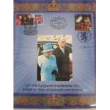 QEII 80th birthday album of stamps, 1 album of UMM Commonwealth issues, 500th anniversary of