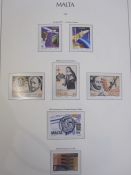 Album of modern unmounted mint Malta and collection of varieties and error, mainly modern GB and