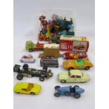 Quantity of Corgi, Lesney and  other diecast vehicles (play worn)