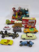 Quantity of Corgi, Lesney and  other diecast vehicles (play worn)