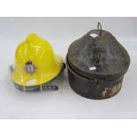 Steve Matthews & Seagrove Ltd metal hatbox inscribed to J A C Gaussen RN and a yellow Cromwell