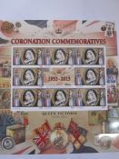 Two printed albums for special issues for coronation of QEII from commonwealth countries, all