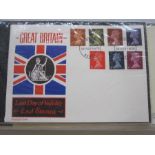 Album of First Day Covers including 29th February 1972 Last Day of Issue unaddressed (rare) and