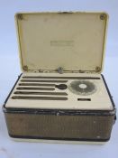 Marconiphone cream bakelite radio, circa 1945