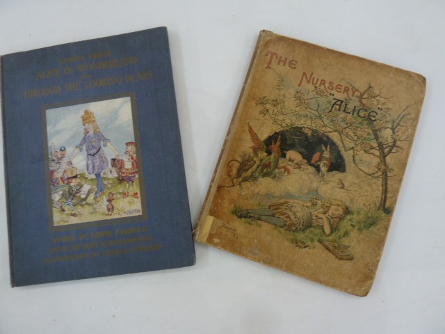 Carroll, Lewis  "The Nursery "Alice"" containing coloured enlargements from Tenniel's