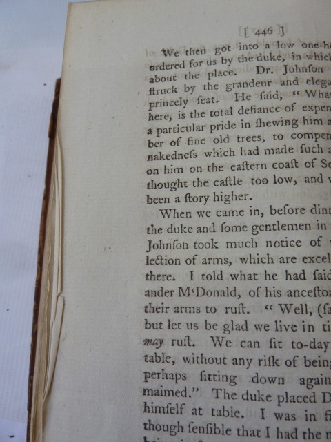 Antiquarian:- Boswell, James  "The Journal of a Tour to the Hebrides with Samuel Johnson LLD", - Image 5 of 17