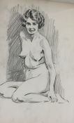 Harry Riley (1895-1966) Three sketch books, 1920's life drawing and other sketches