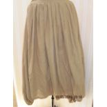 Issey Miyake vintage khaki cotton harem pants, elasticated ankles, with Issey Miyake long knitted '