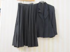 De Mob black full lace skirt with a Body Map black fitted jacket (2)