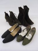 Quantity of vintage shoes mostly Joan & David, many in original boxes (1 bag)