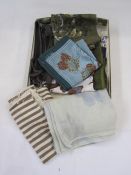 Various vintage scarves including Jacqmar, etc held within a Harrods box