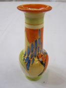 Clarice Cliff small vase "Windbells" pattern, stamped to base, approx 12 cm highCondition ReportIn