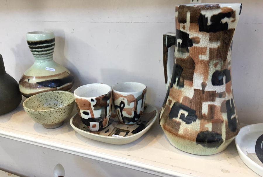 A Claycraft teapot, a Carltonware dish, a studio pottery dish, a vase and other ceramics - Image 2 of 3