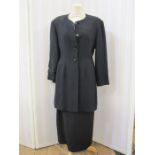 Jean Muir three-quarter length black jacket with matching skirt, and various dresses by Vuokko (1