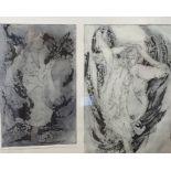 Jeni Sharpstone (20th century) Engravings Limited edition print 1/6 nude studies, signed in pencil