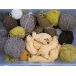 Three large containers of knitting wool and yarn, various colours, etc (3) Condition ReportPlease