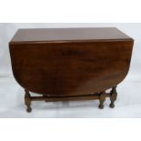 20th century mahogany drop-leaf table