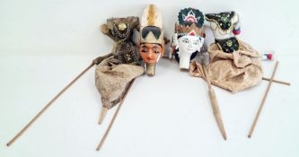 Thai wooden stick puppet and another (damaged) (2)