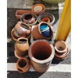 Quantity of assorted plant pots and other planters