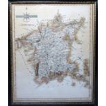 Reproduction map of Worcestershire, a further map of Worcestershire and two watercolours (4)