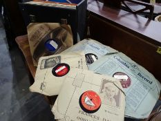 Quantity of long playing records and a collection of 78s