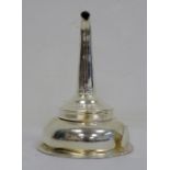George III silver wine funnel, London 1802, makers Peter, Ann & William Bateman, 2.9oz  Condition