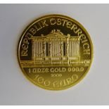 Austrian Gold 1oz 2009 100 Euro Wiener Philharmoniker coin in plastic case