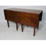 19th century mahogany drop-leaf tableCondition Report122w cms x 71h  x 49 folded ditto   x ditto 123