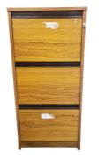 Three drawer filing cabinet