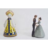 Russian tinplate clockwork doll and a clockwork toy of Cinderella (2)