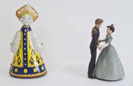 Russian tinplate clockwork doll and a clockwork toy of Cinderella (2)