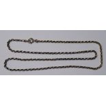 9ct gold belcher chain-link necklace, 8g