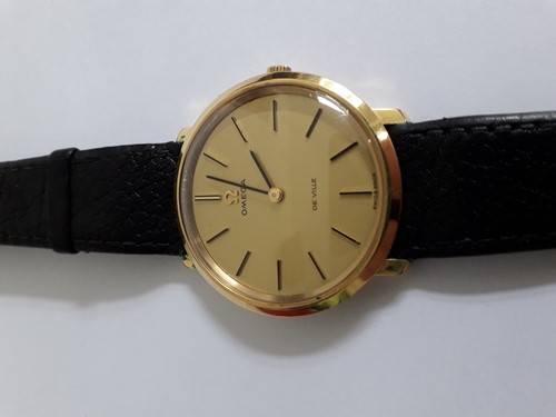 Omega De Ville Gold Plated Cased Gent's Wristwatch, signed dial with line markers, the movement - Image 9 of 9