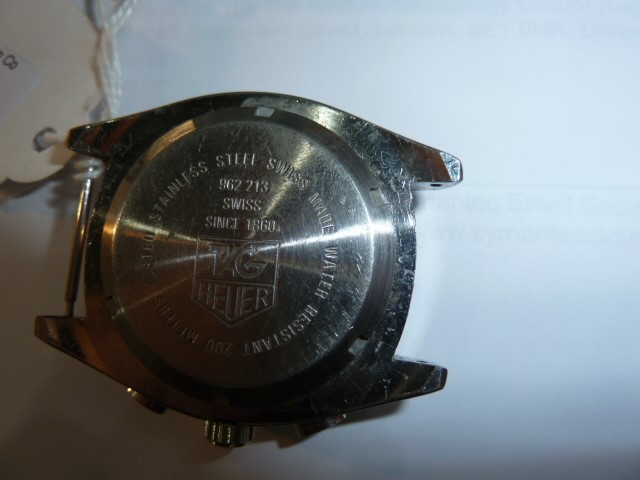 Withdrawn - Gent's Tag Heuer wristwatch, registered number 962 213 on the back Condition - Image 3 of 4