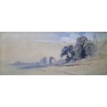 Thomas Charles Leeson Rowbottom Watercolour Pelham Wood, Isle of Wight, signed lower right, 18 x