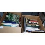 Two boxes of assorted volumes - gardening, tourism etc ( 2 boxes)