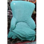 20th century Derwent armchair in loose green covers