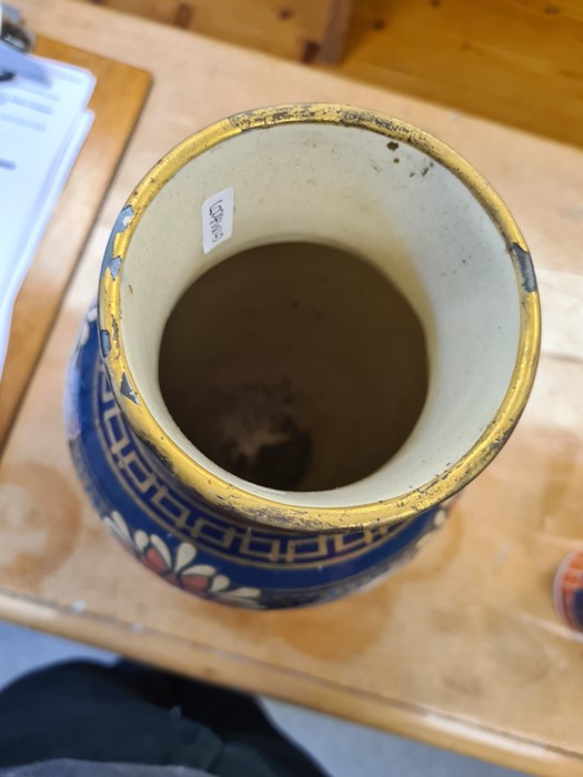 Large Wedgwood baluster-shaped vase in brown, blue, black and gilt highlights, embossed to base - Image 5 of 17