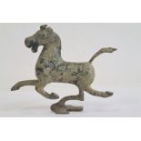 20th century bronze replica of 'The Flying Horse of Gansu on Swallow', the galloping horse