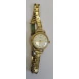 Lady's gold Vertex wristwatch