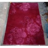Modern pink rug, 172cm x 243cm