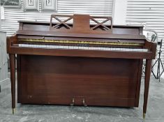 Knight mahogany piano with iron frame