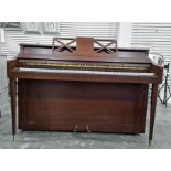 Knight mahogany piano with iron frame